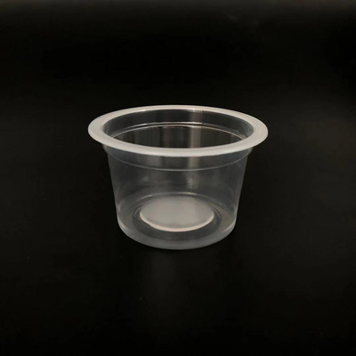 PP Hình dạng độc đáo Hộp nhựa tròn trong suốt Cốc nhựa 100ml Snack Jelly