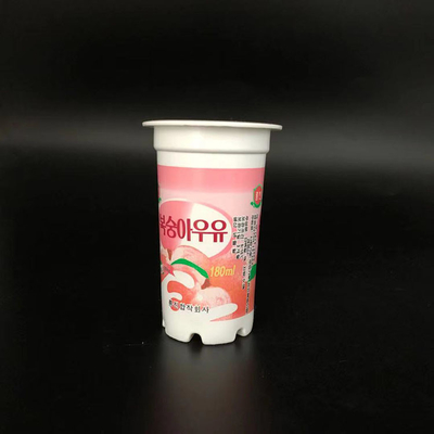 180ml Ly kem nhựa dùng một lần bao bì hộp sữa chua tùy chỉnh