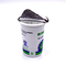 180ML PP cốc trắng cấp thực phẩm để đóng gói sữa / sữa chua / nước trái cây với nắp giấy bạc niêm phong