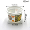 250ml Thực phẩm cấp PP logo tùy chỉnh cốc sữa chua từ nhà máy Trung Quốc