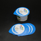 Oripack ODM Sữa chua màu xanh Nắp giấy bạc Cắt sẵn Nắp bịt kín nhiệt Bảo vệ môi trường