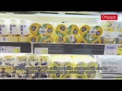 Cốc sữa chua dùng một lần bằng nhựa IML 120g 7.1 * 7cm để đựng thực phẩm